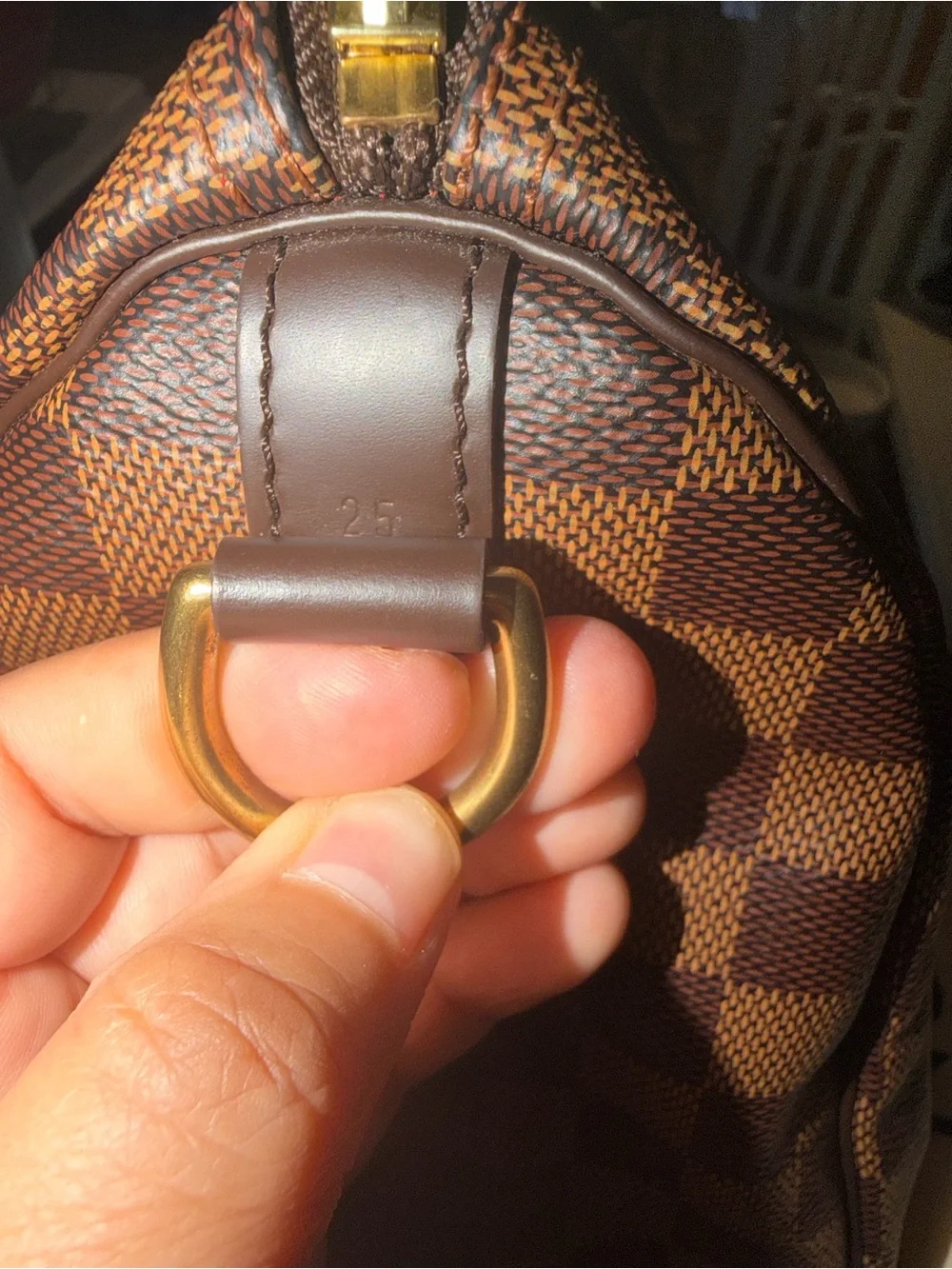 LOUIS VUITTON DAMIER EBÈNE SPEEDY BANDOULIÈRE 25 bag